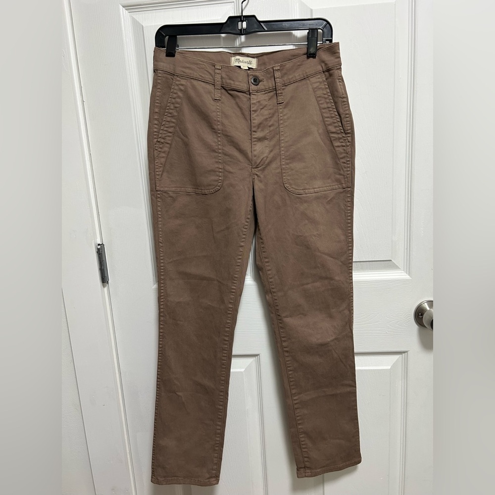 Madewell Women's Tan Straight Leg Pants